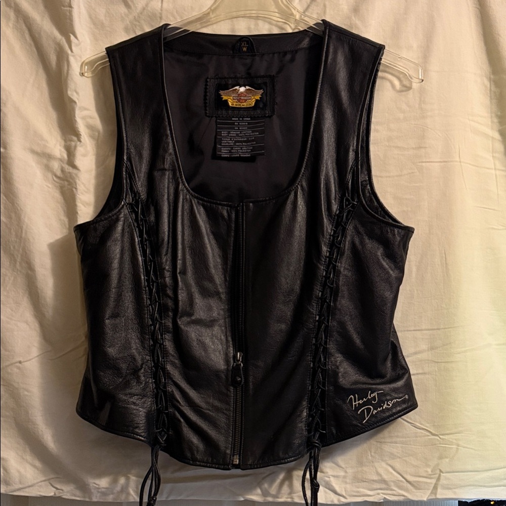 Harley-Davidson Black Leather Vest